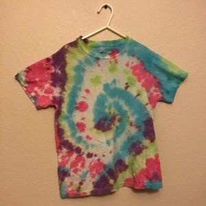 Multi Color Tie-Diy Shirt-Youth Medium